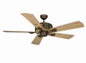 Log Cabin 52"Ceiling Fan Weathered Patina affordable medium fans for summer