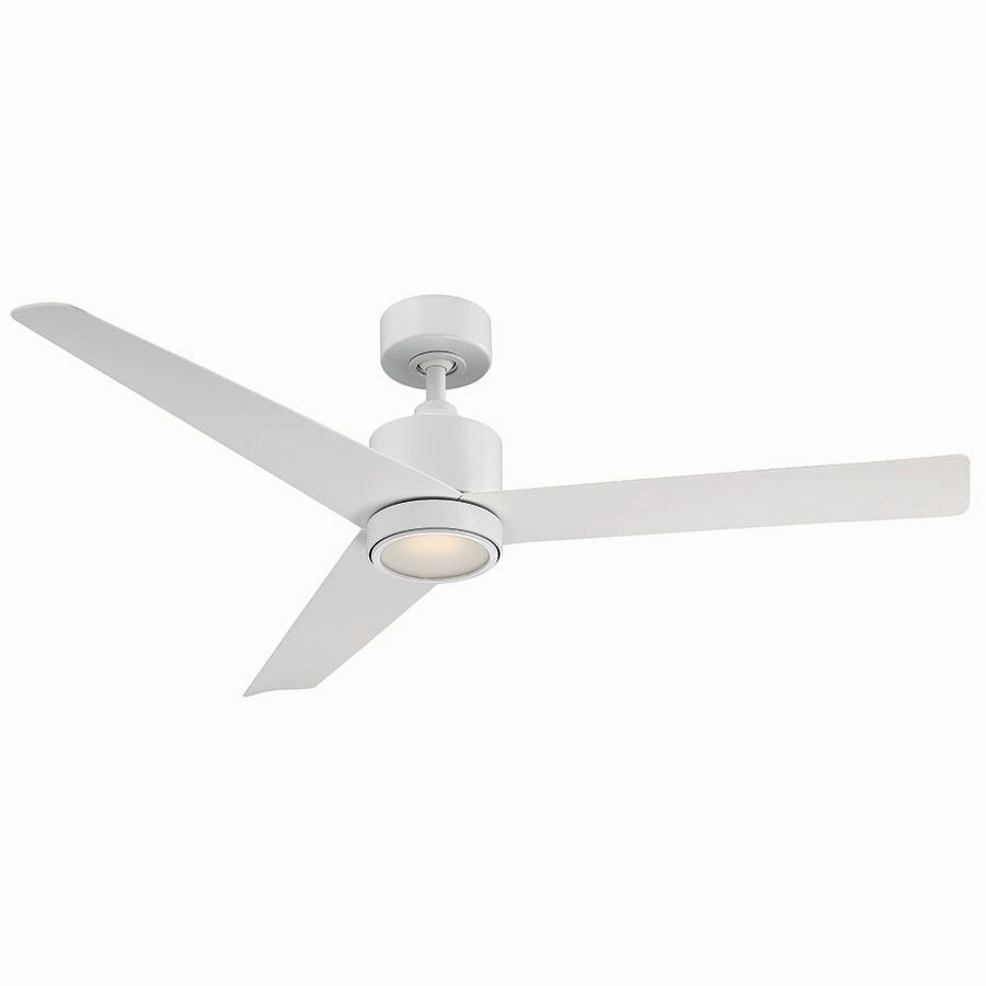 Lotus 54"Ceiling Fan Matte White weatherproof fans for outdoor environments