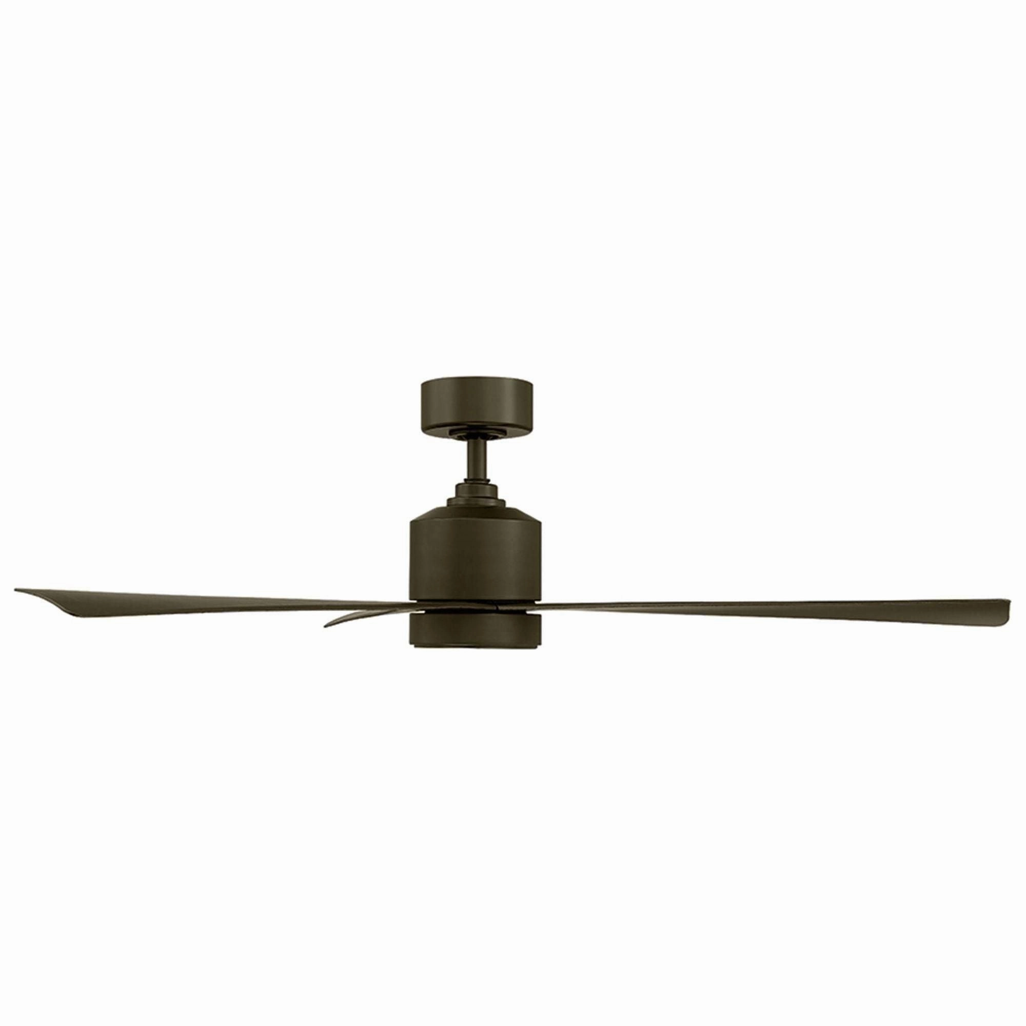 Lotus Indoor/Outdoor 3-Blade 54" Smart Ceiling Fan with LED Light Kit and Remote Control