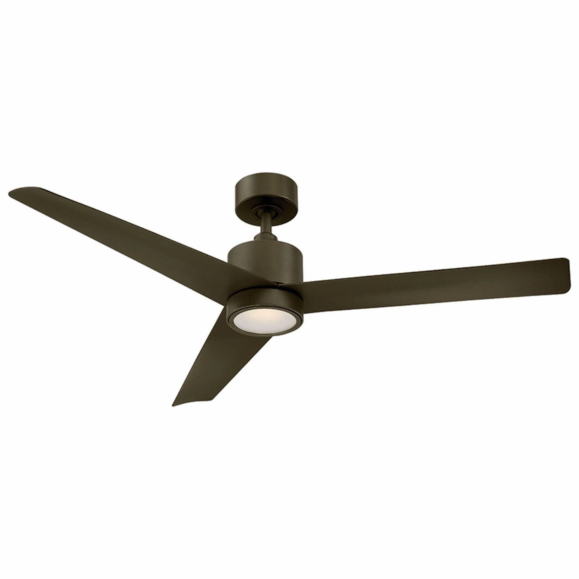 Lotus Indoor/Outdoor 3-Blade 54" Smart Ceiling Fan with LED Light Kit and Remote Control