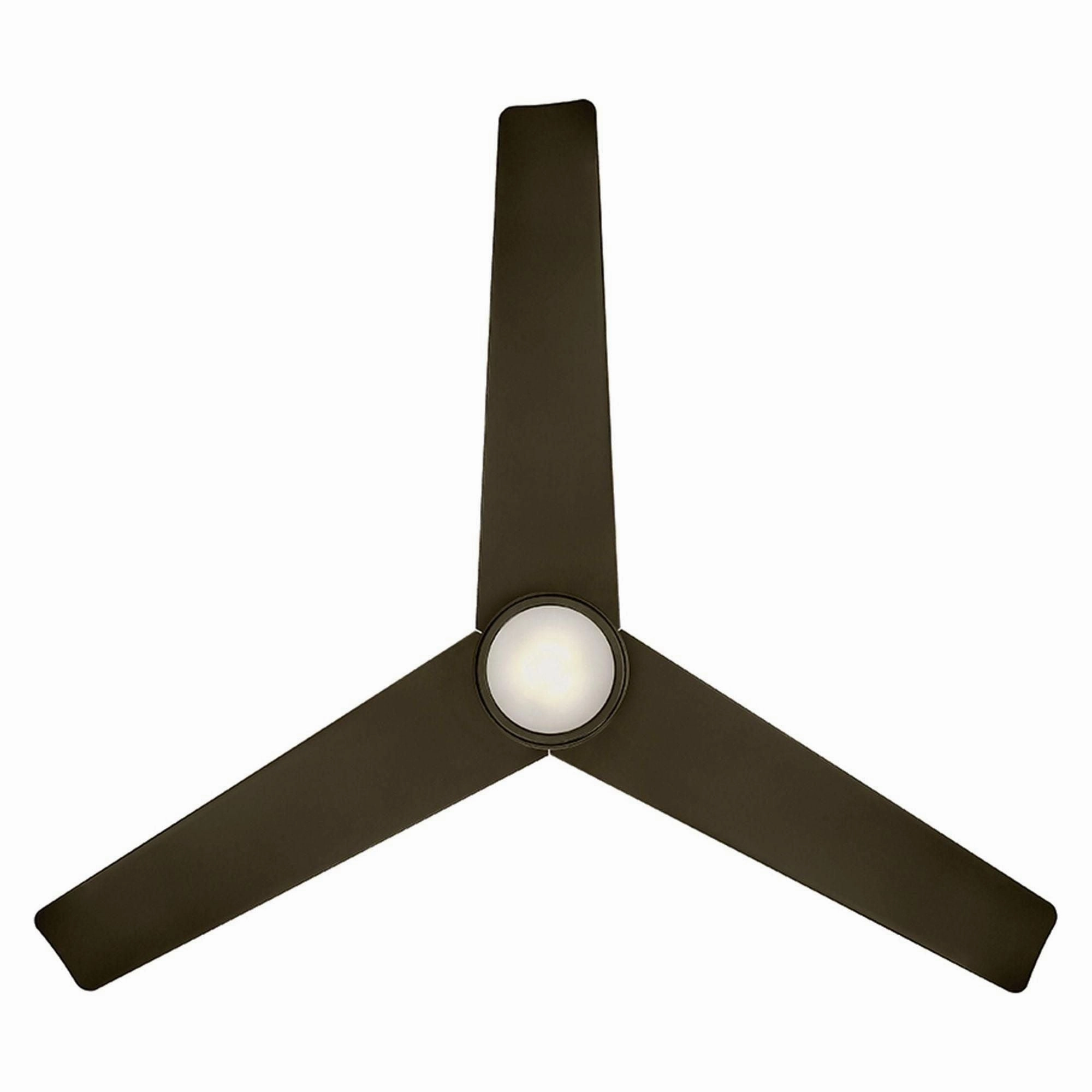 Lotus Indoor/Outdoor 3-Blade 54" Smart Ceiling Fan with LED Light Kit and Remote Control