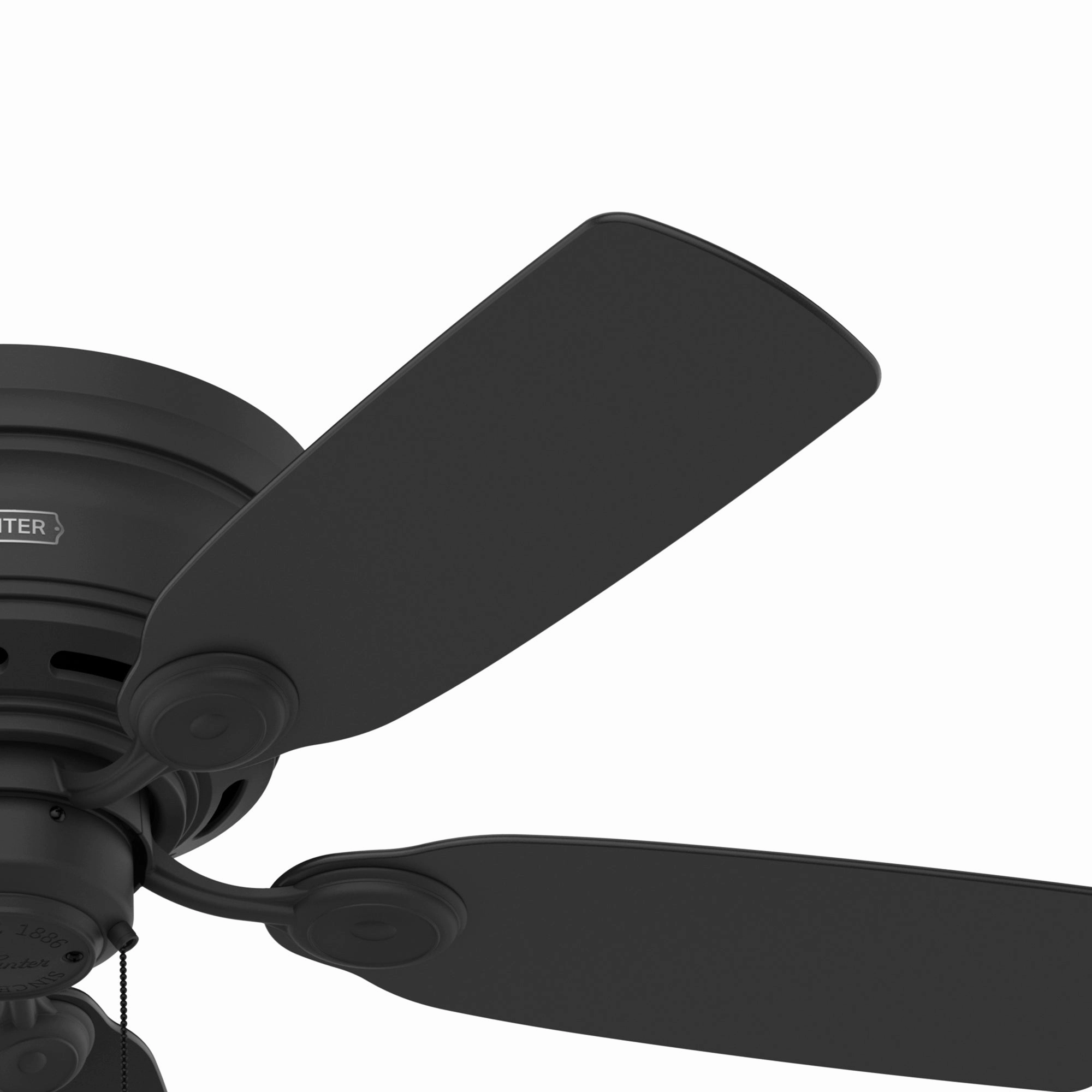 Low Profile 42"Ceiling Fan Matte Black