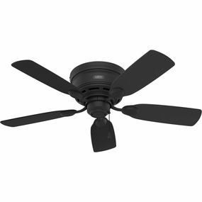 Low Profile 42"Ceiling Fan Matte Black best small fans for home and travel