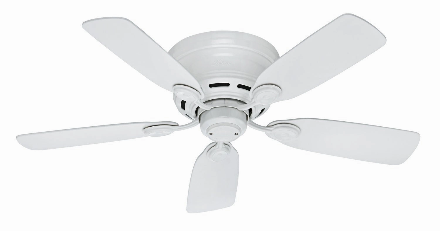 Low Profile 42"Ceiling Fan White