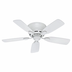 Low Profile 42"Ceiling Fan White portable small fans for everyday use