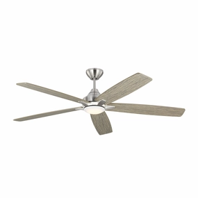 Lowden 60" Ceiling Fan Brushed Steel oscillating electric fans for full room circulation