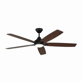 Lowden 60" Ceiling Fan Midnight Black lightweight fans for moving around easily