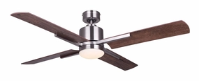 Loxley 52"Ceiling Fan Brushed Nickel home fans with built-in timer settings