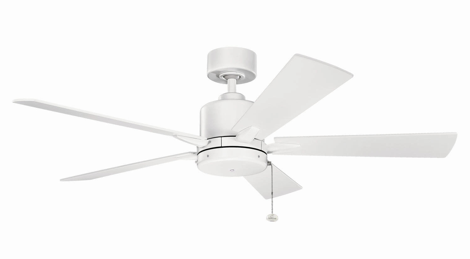 Lucian II 52"Ceiling Fan Matte White portable electric fans for dorm rooms