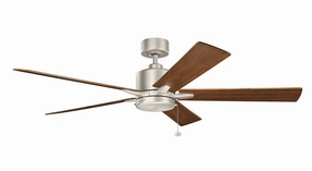Lucian II 60"Ceiling Fan Brushed Nickel oscillating medium fans with strong airflow