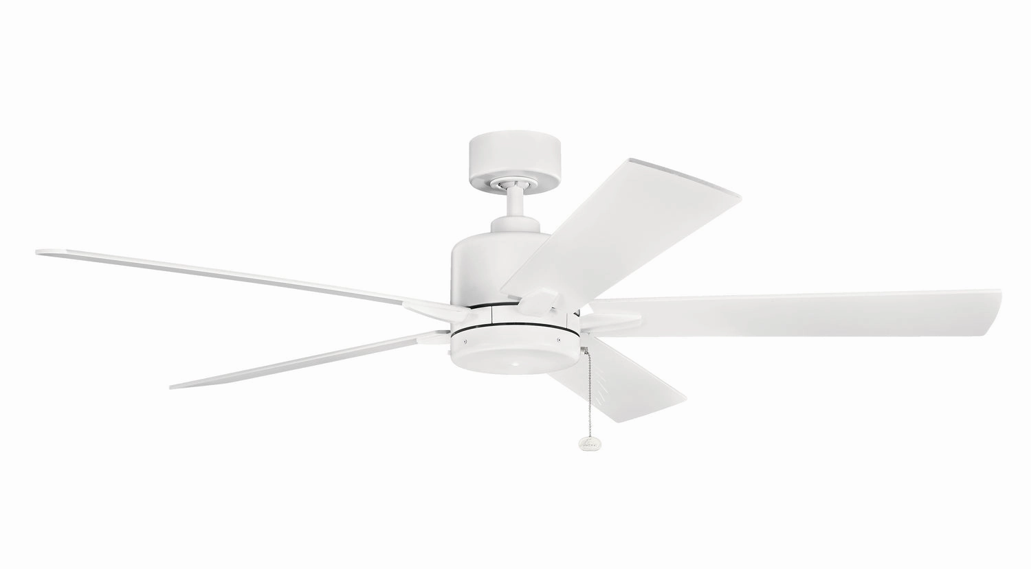 Lucian II 60"Ceiling Fan Matte White medium electric fans for multi-room use