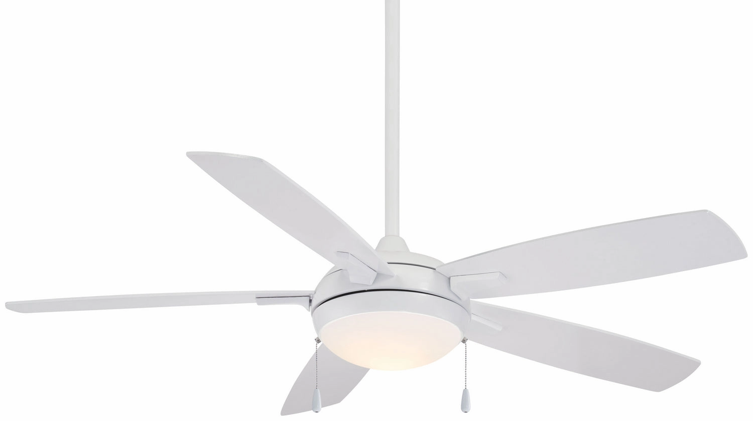 Lun-Aire 54" Ceiling Fan White whisper-quiet fans for bedrooms and offices