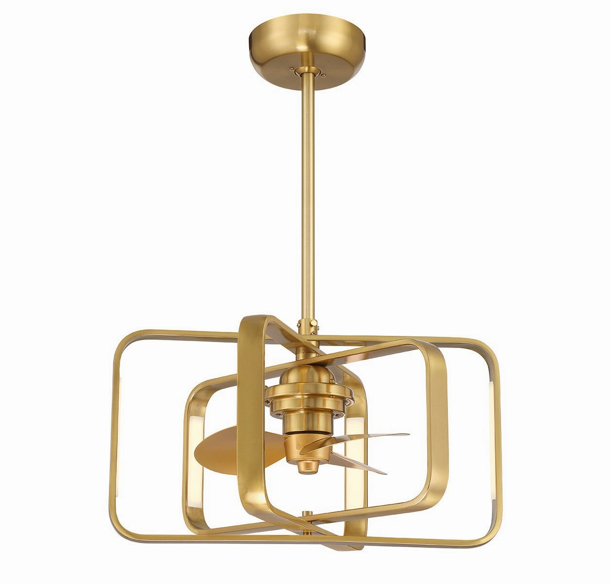 Lynx LED Fan D'Lier Warm Brass