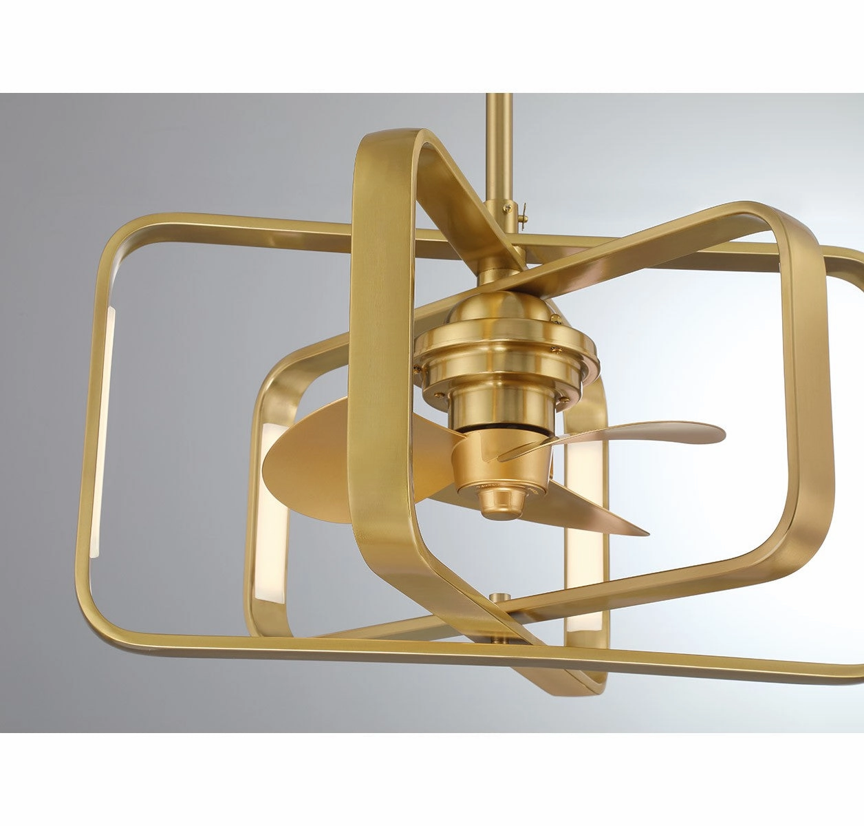 Lynx LED Fan D'Lier Warm Brass