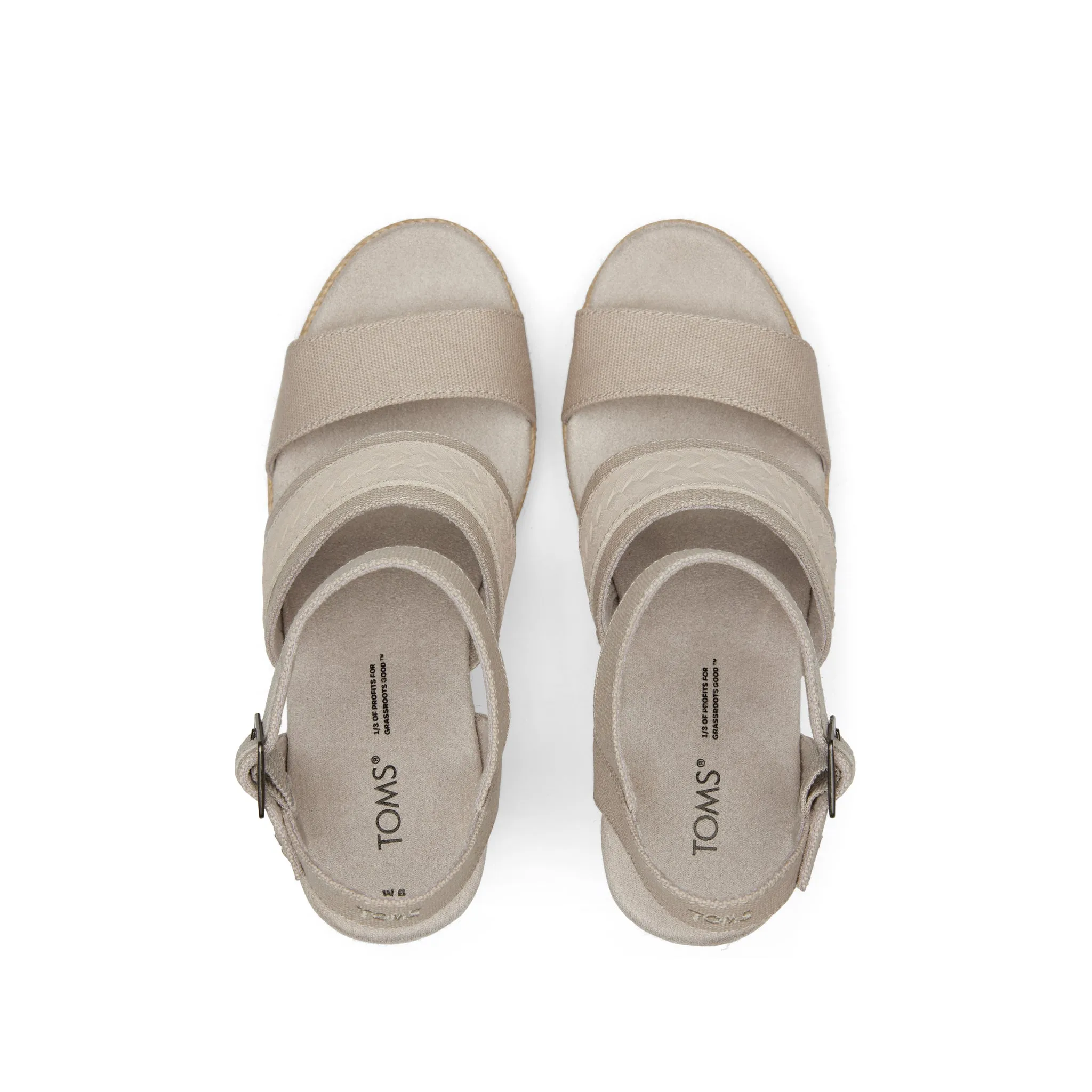 Madelyn Grey Wedge Sandal