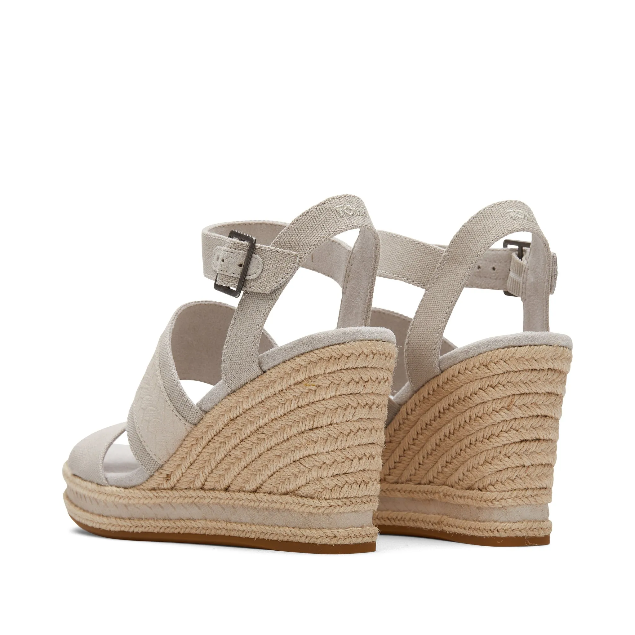 Madelyn Grey Wedge Sandal