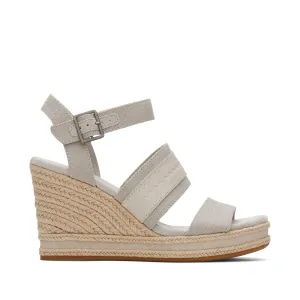 Madelyn Grey Wedge Sandal