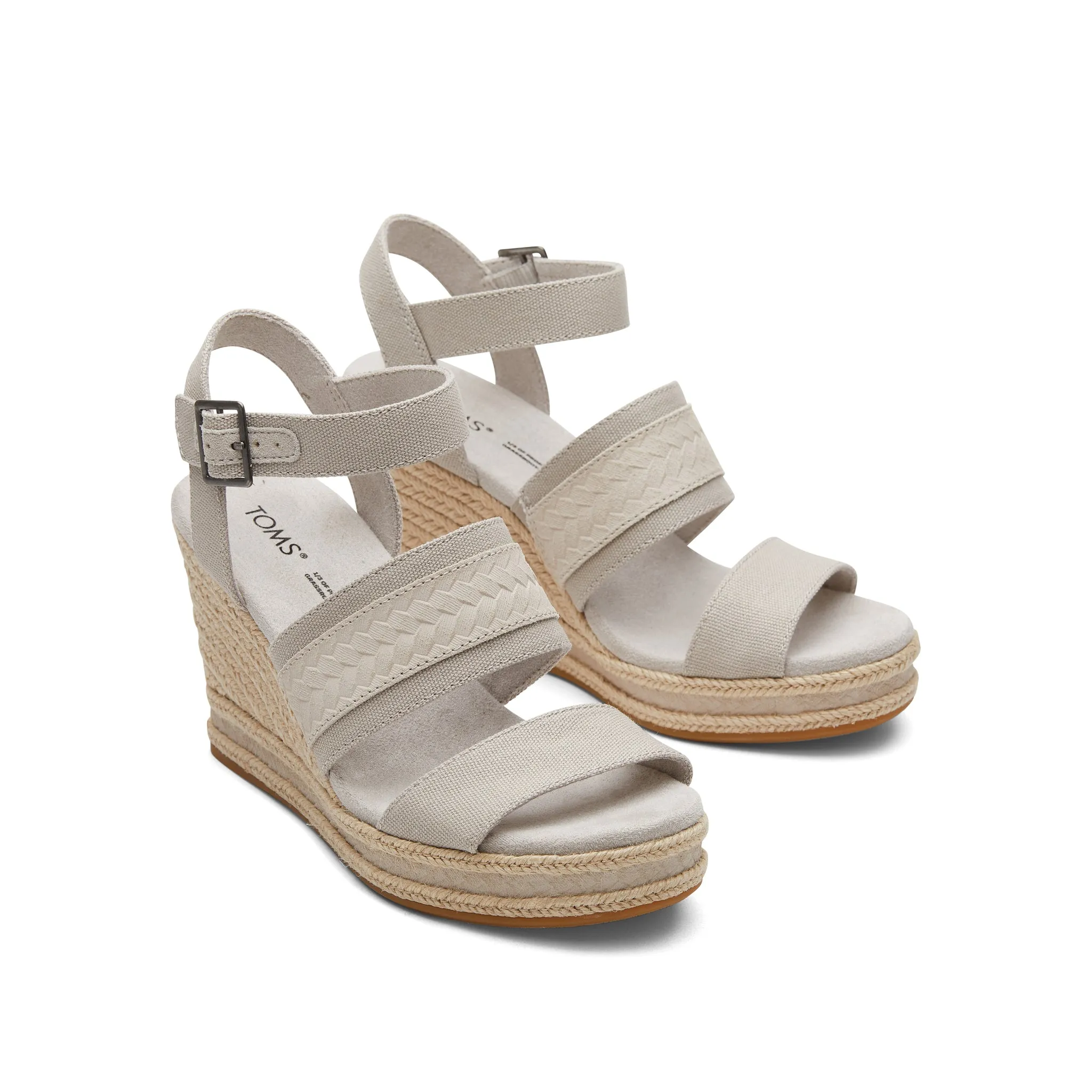 Madelyn Grey Wedge Sandal