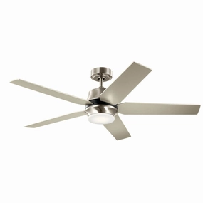 Maeve 52"Ceiling Fan Brushed Stainless Steel mini handheld fan for personal travel use