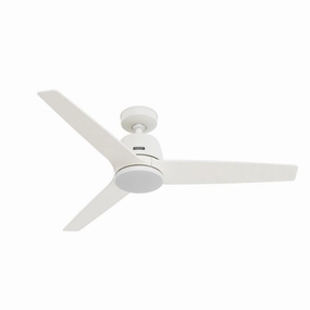 Malden 52"Ceiling Fan Matte White home fans with built-in timer settings