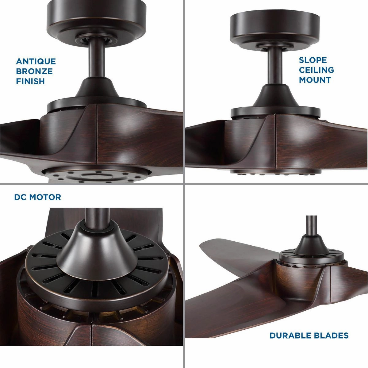 Manvel 60" Ceiling Fan Antique Bronze