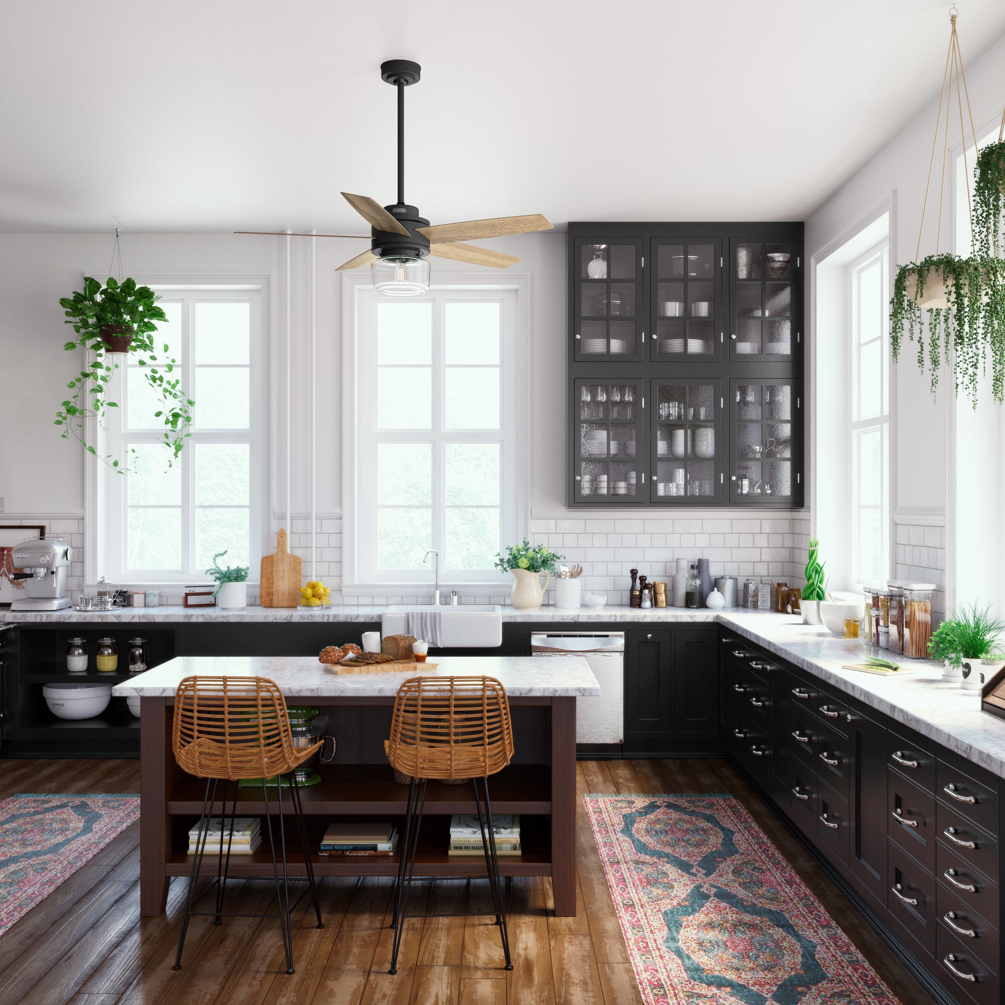 Margo 52"Ceiling Fan Matte Black