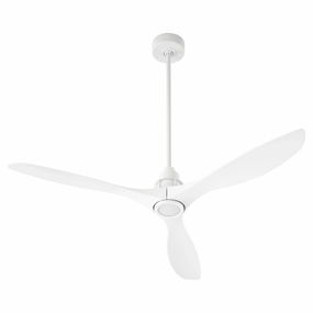 Marino 54"Ceiling Fan Studio White low-noise fans for peaceful environments