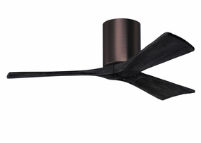 Matthews Fan Company Irene 3H 42" Indoor/Outdoor DC Hugger Ceiling Fan with Remote and Wall Control compact indoor fans for apartment use