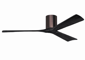 Matthews Fan Company Irene 3H 60" Indoor/Outdoor Hugger DC Ceiling Fan with Remote and Wall Control low-profile ceiling fans with lights
