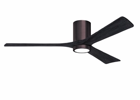 Matthews Fan Company Irene 3HLK 60" Indoor/Outdoor DC LED Hugger Ceiling Fan with Remote and Wall Control low-profile ceiling fans with lights