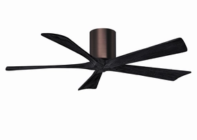 Matthews Fan Company Irene 5H 52" Indoor/Outdoor DC Hugger Ceiling Fan with wall control and remote low-profile ceiling fans with lights