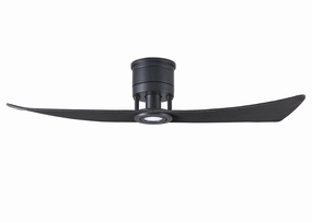 Matthews Fan Company Lindsay 52" Indoor/Outdoor 17W LED DC Hugger Ceiling Fan with Remote and Wall Control low-profile ceiling fans with lights