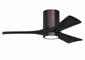 Matthews Fans 42" Irene 3HLK Indoor/Outdoor DC LED Hugger Ceiling Fan with Remote and Wall Control low-profile ceiling fans with lights