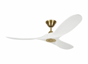 Maverick 52"Ceiling Fan Burnished Brass versatile medium fans for any space