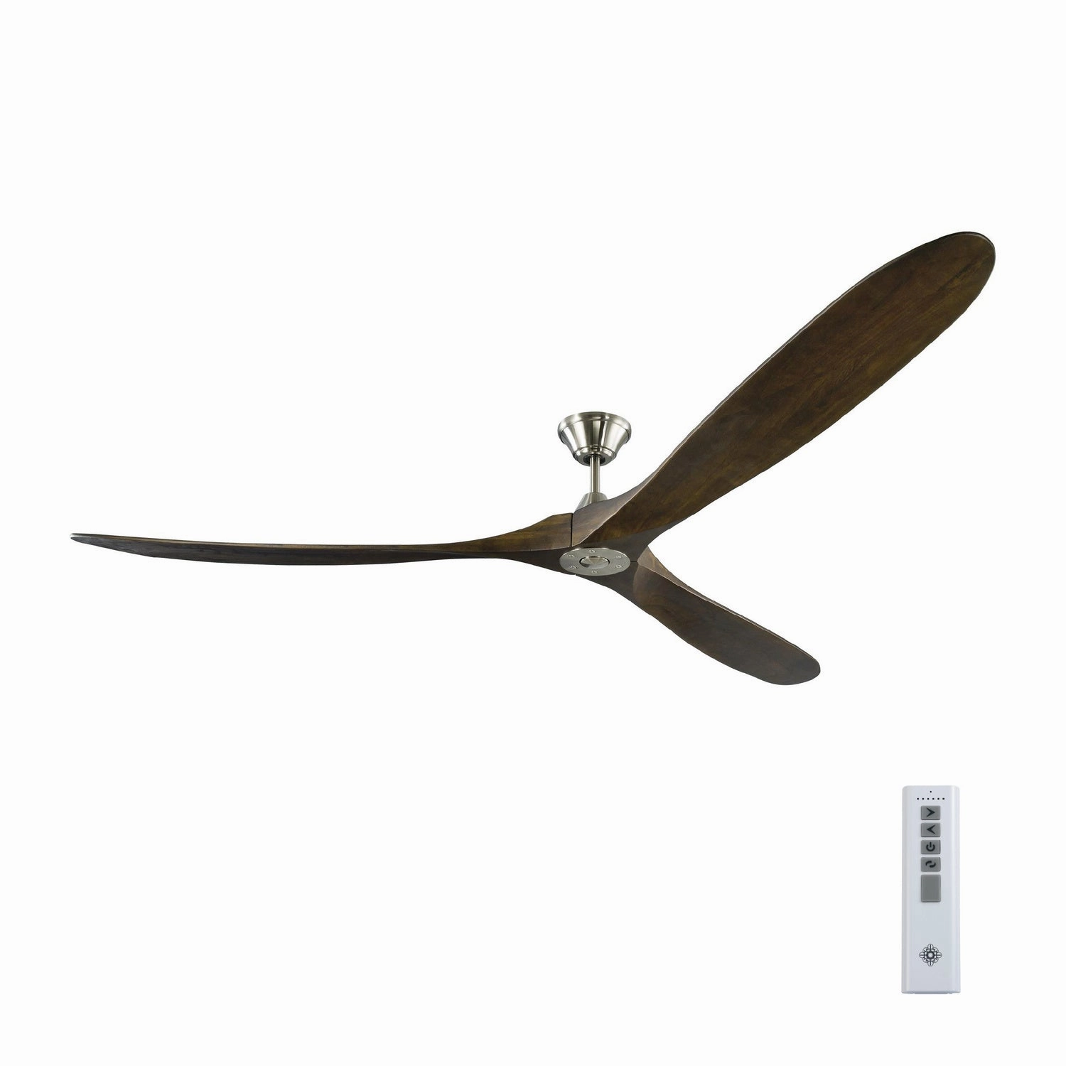 Maverick 88"Ceiling Fan Brushed Steel