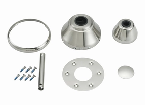 Maverick Custom Finish Kit Polished Nickel sleek design electric fans for modern homes