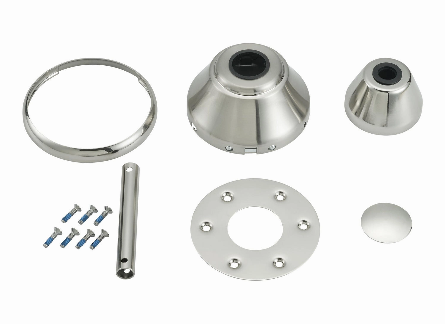 Maverick Custom Finish Kit Polished Nickel sleek design electric fans for modern homes