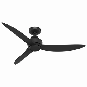 Mazzini 52"Ceiling Fan Matte Black medium size fans for home ventilation
