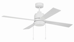 McCoy 52 4 Blade with Pull Chains 52"Ceiling Fan White portable medium fans with handle design