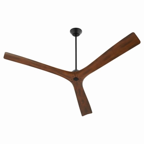 Mecca 64" Ceiling Fan Black / Walnut multi-speed fans with easy controls