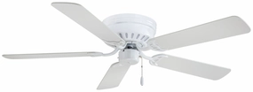 Mesa 52"Ceiling Fan White whisper-quiet fans for bedrooms and offices