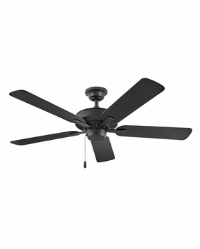 Metro Wet 52"Ceiling Fan Matte Black weatherproof fans for outdoor environments
