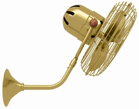 Michelle Parede 19"Wall Fan Brushed Brass cool breeze fans for quiet operation