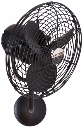 Michelle Parede 19"Wall Fan Matte Black whisper-quiet fans for bedrooms and offices