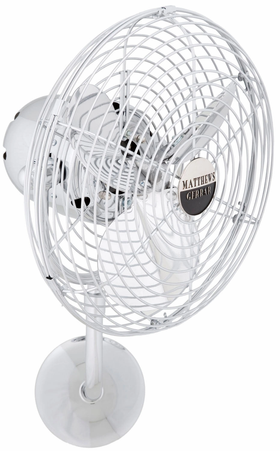 Michelle Parede 19"Wall Fan Polished Chrome quiet small fans for desk or nightstand