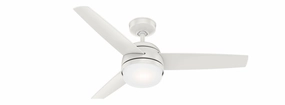 Midtown 48"Ceiling Fan Fresh White quiet small fans for desk or nightstand