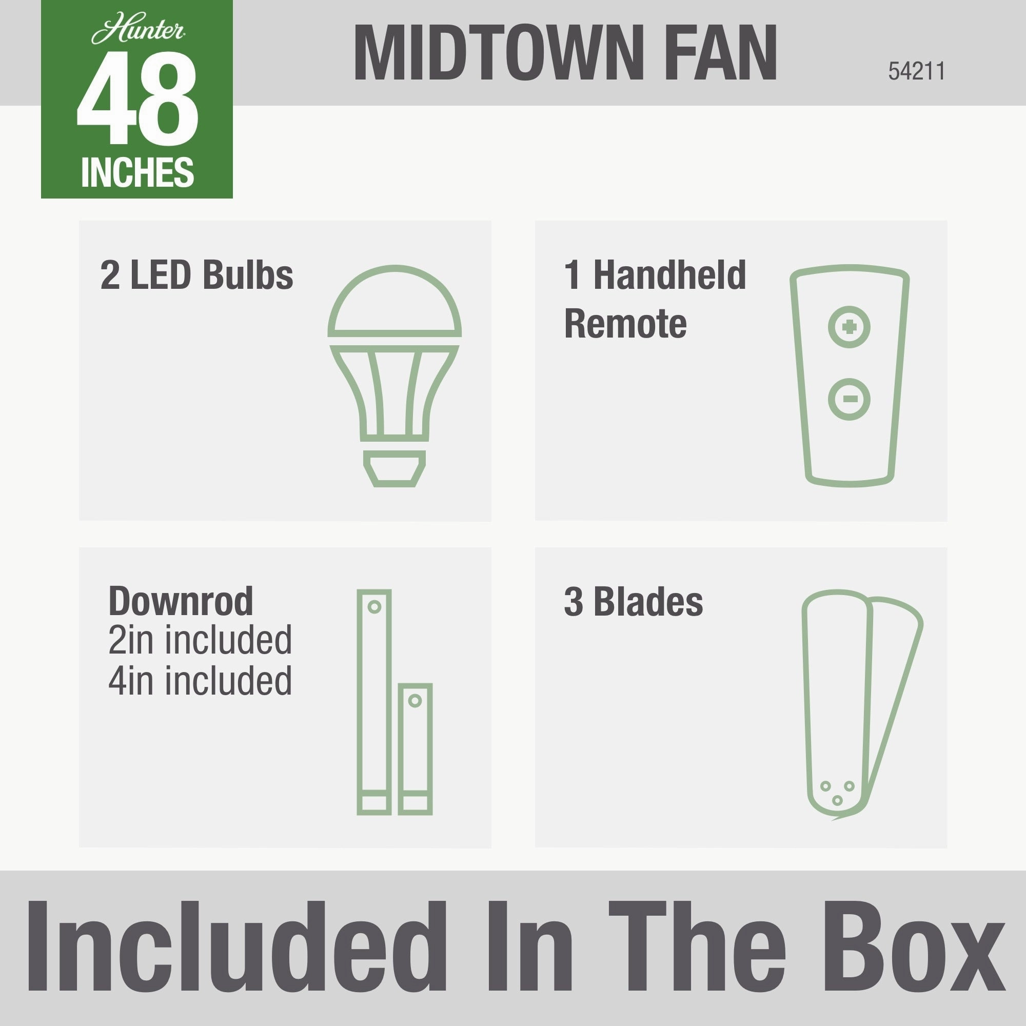 Midtown 48"Ceiling Fan Fresh White