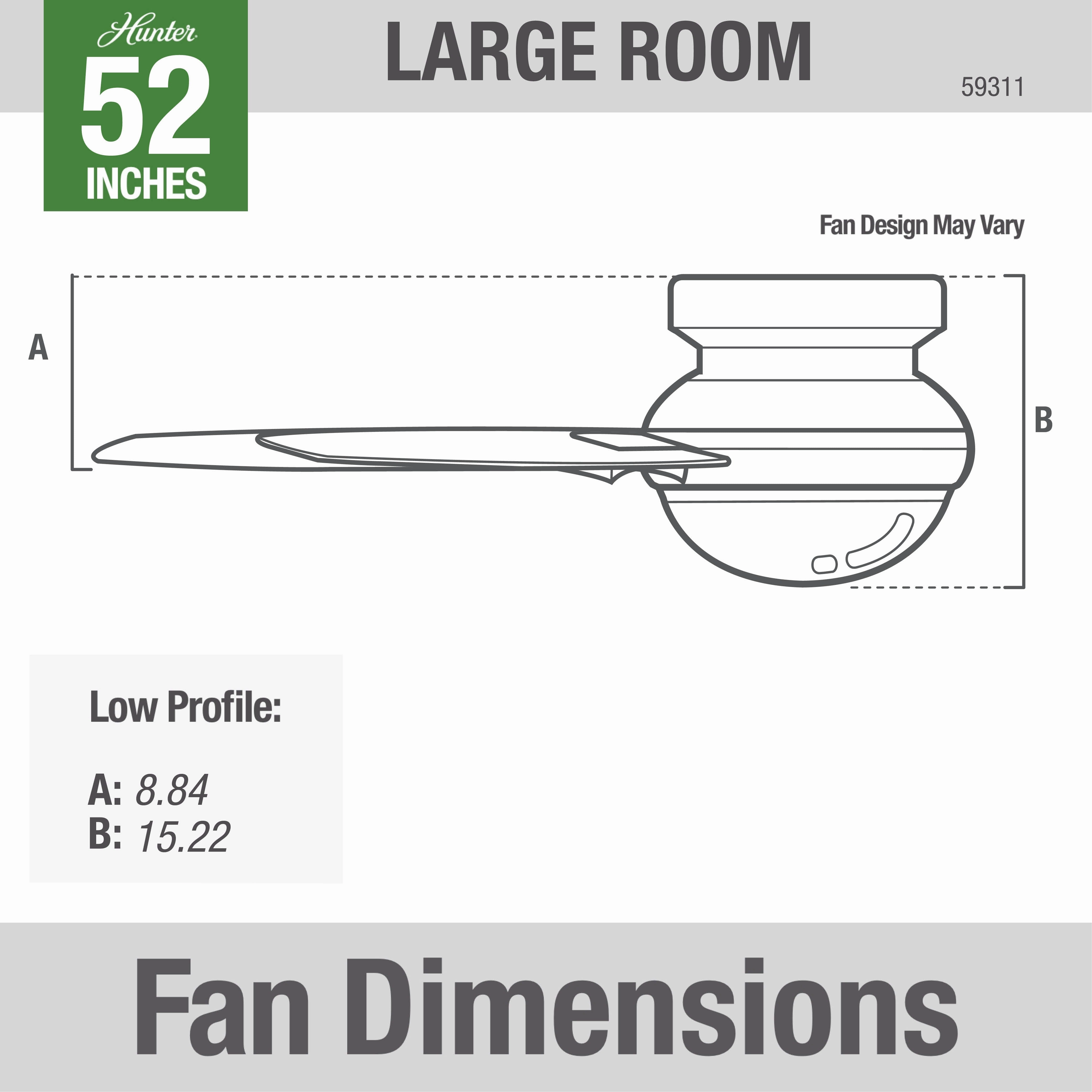 Mill Valley 52"Ceiling Fan Matte Silver