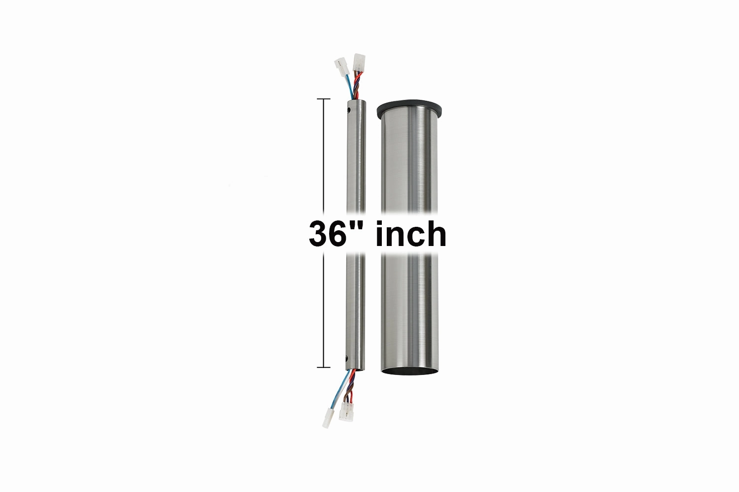 Minimalist Downrod Brushed Steel modern electric fans for minimalist decor