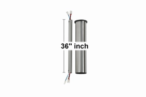 Minimalist Downrod Brushed Steel modern electric fans for minimalist decor